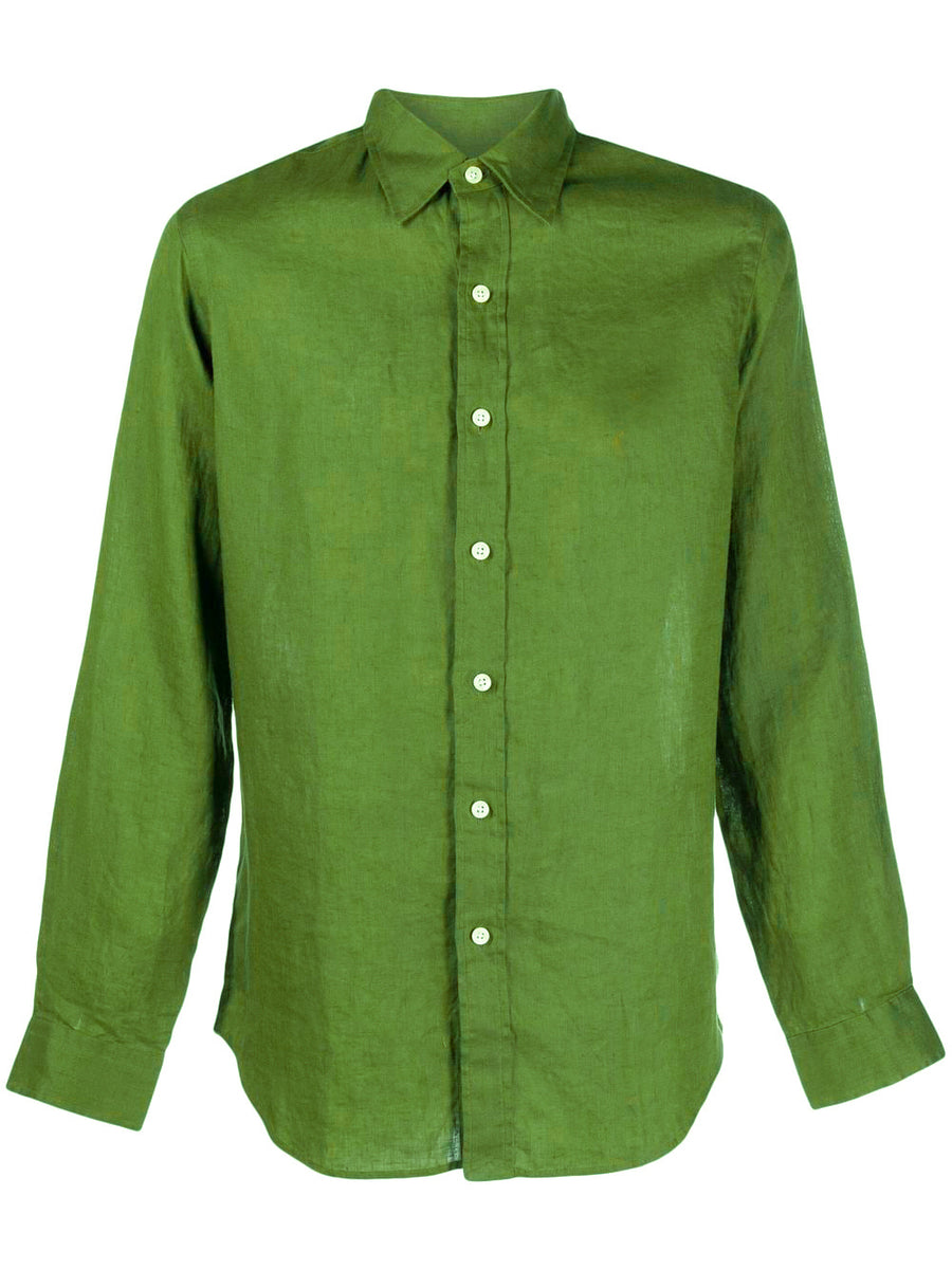 Kashgar Green Heavy Hemp Shirt